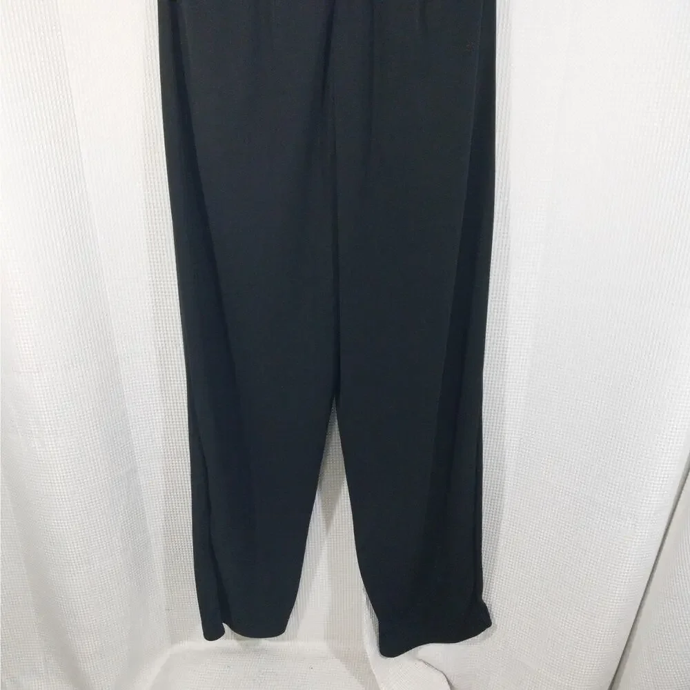 NWOT! H & M! ULTRA GLAM BLACK SHEER V NECK TOP, WIDE LEG JUMPSUIT, ONESIE! SZ 12